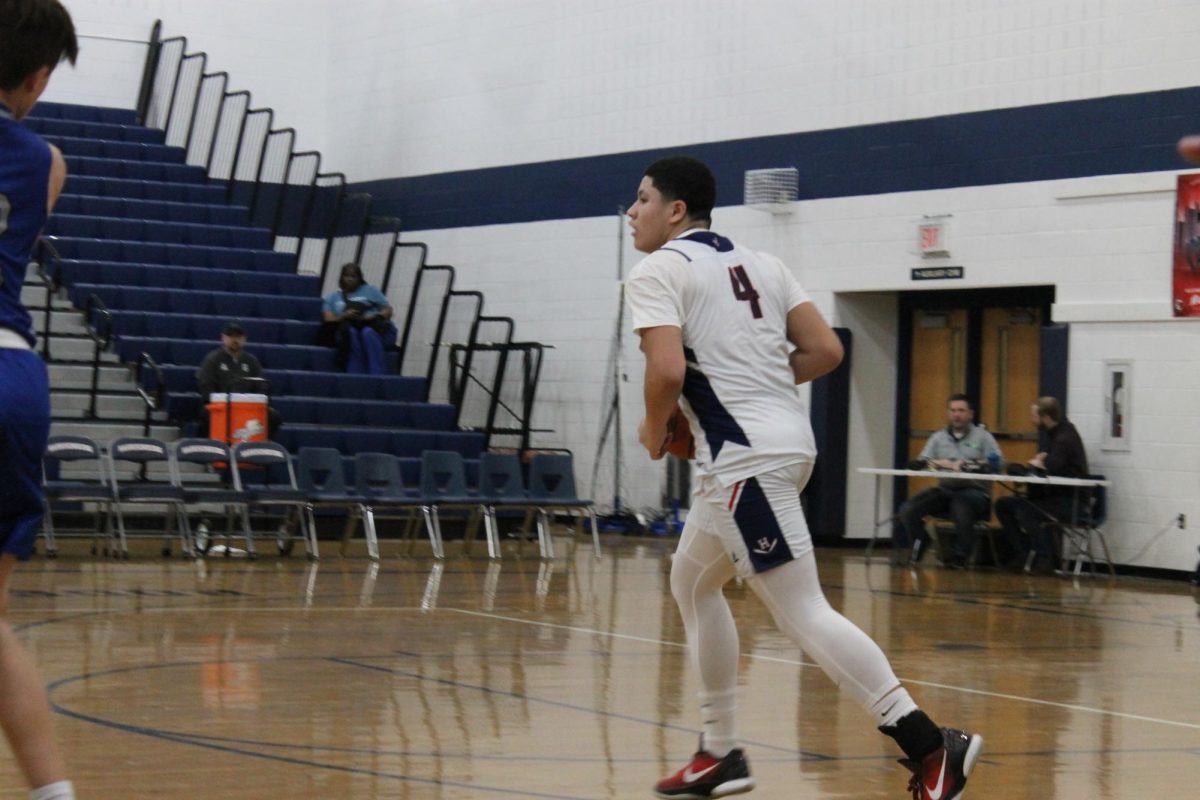 Freshman Yandel Robles looking at who to pass the ball to. 