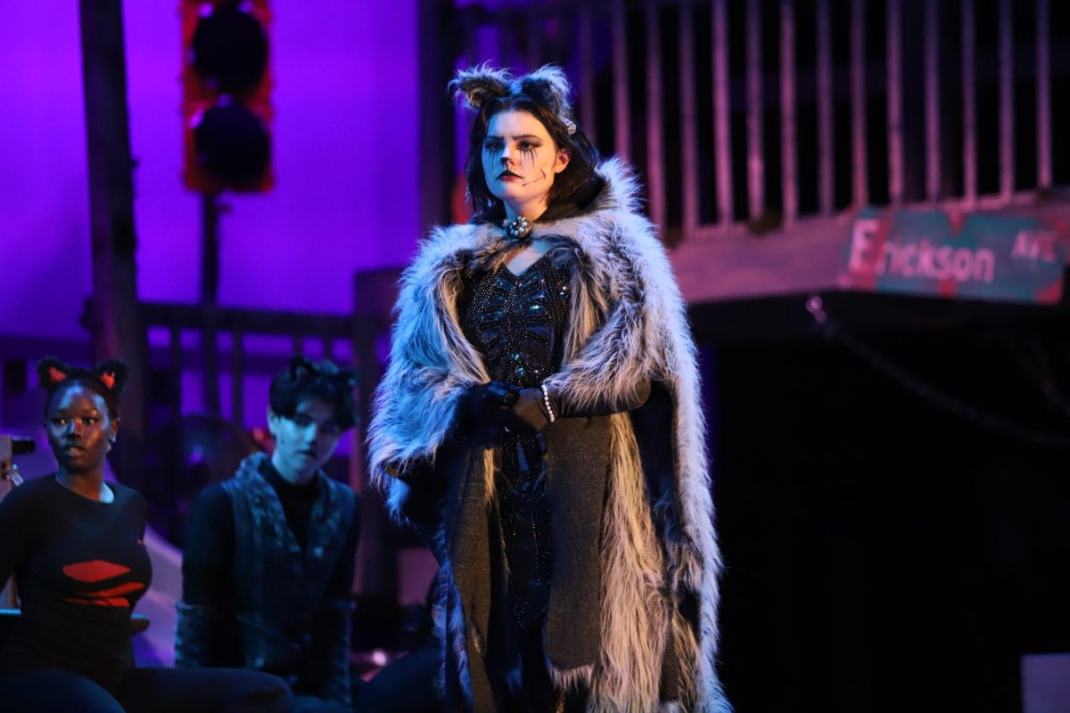 Sophomore Hazel Pinnow performs in her first HHS musical as Grizabella. 