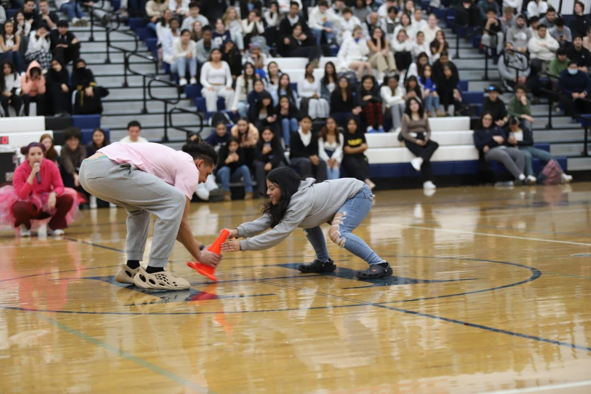 The senior class and freshman class compete for final class winner. 