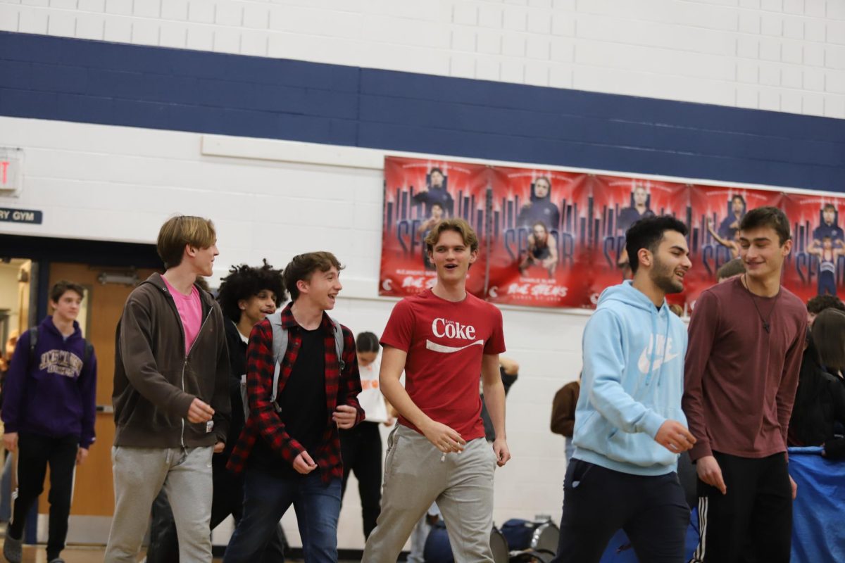 The HHS boys indoor track team acknowledged for their 2023-2024 season. 