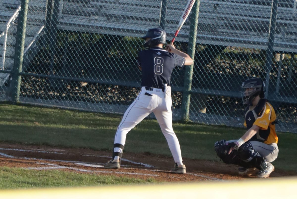Sophomore Jayden Barnard leads off against Fluvanna County High School