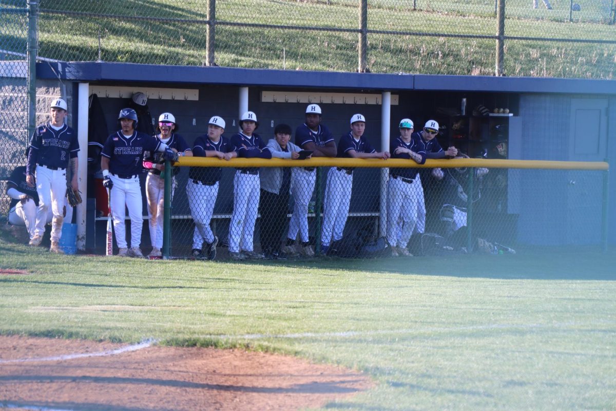 Teammates supporting each other throughout the game.