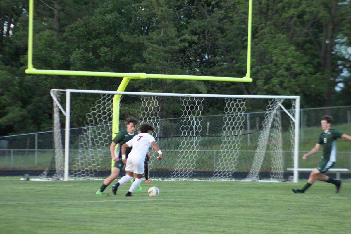 Isai Rodriguez takes the space to get a shoot off. 