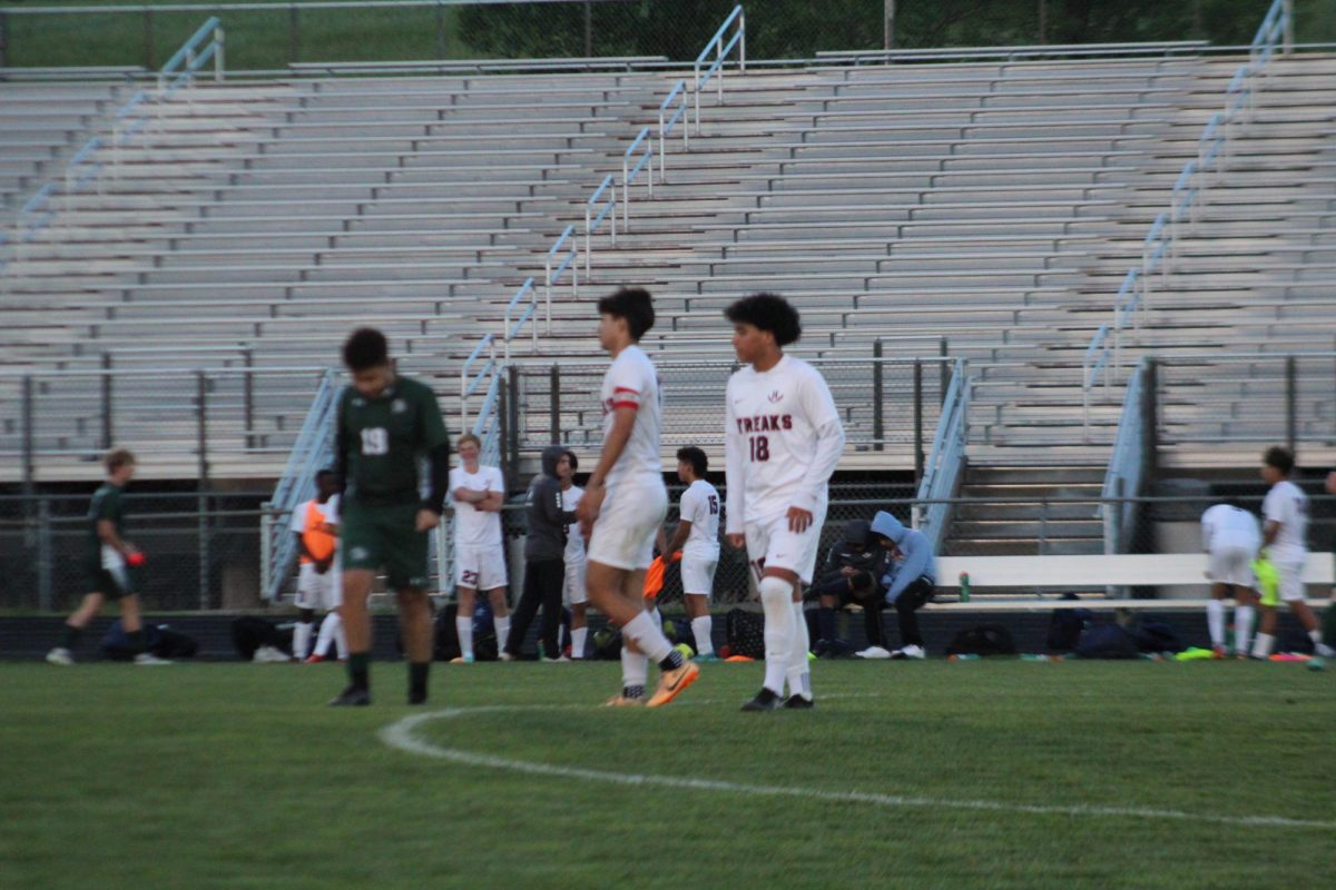 Junior Miguel osorto and Sophomore Kaiden Velasquez marking broadway player.