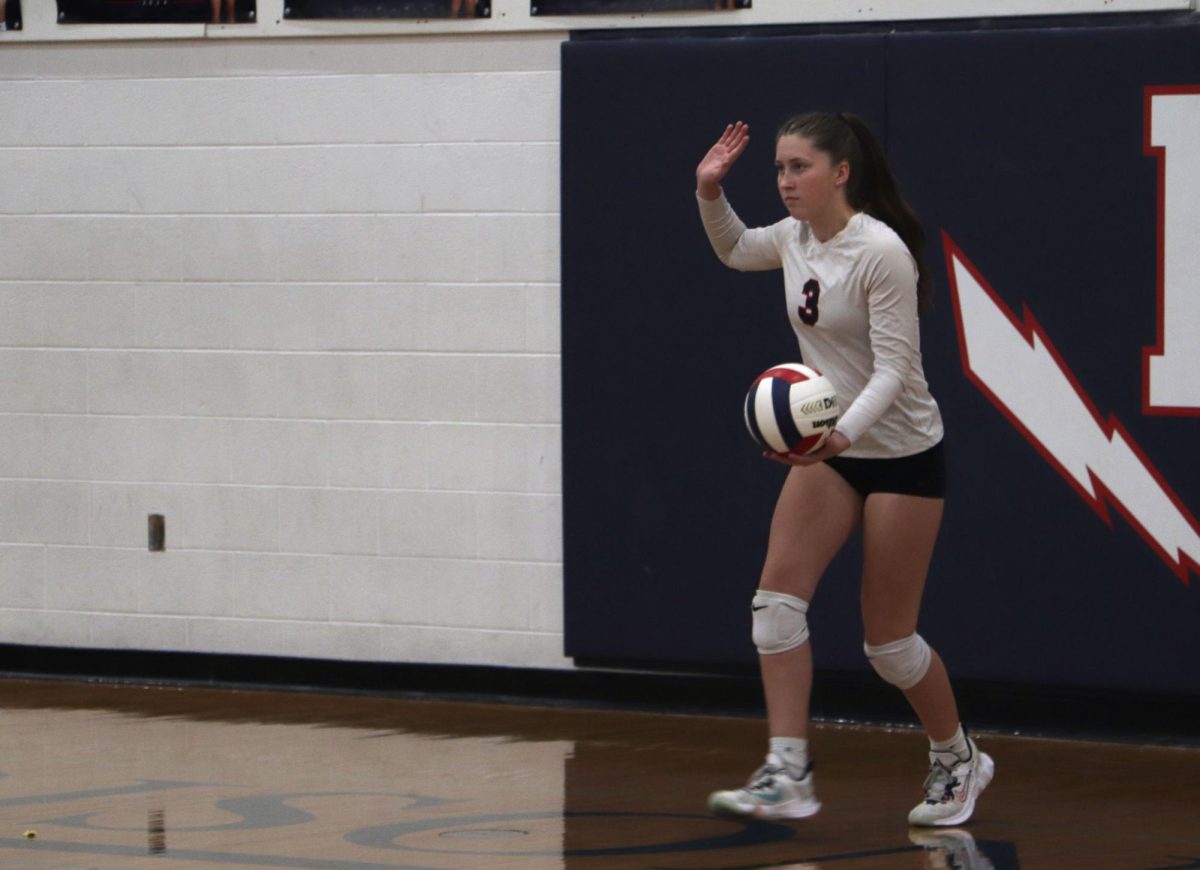 Delaney Dayton ready to serve.