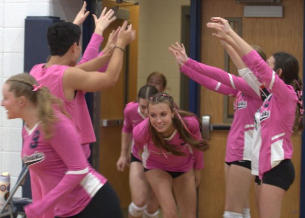 Varsity Volleyball pink out