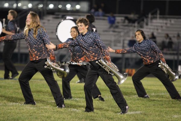 Josaiah Nafziger sways to the choreography. 