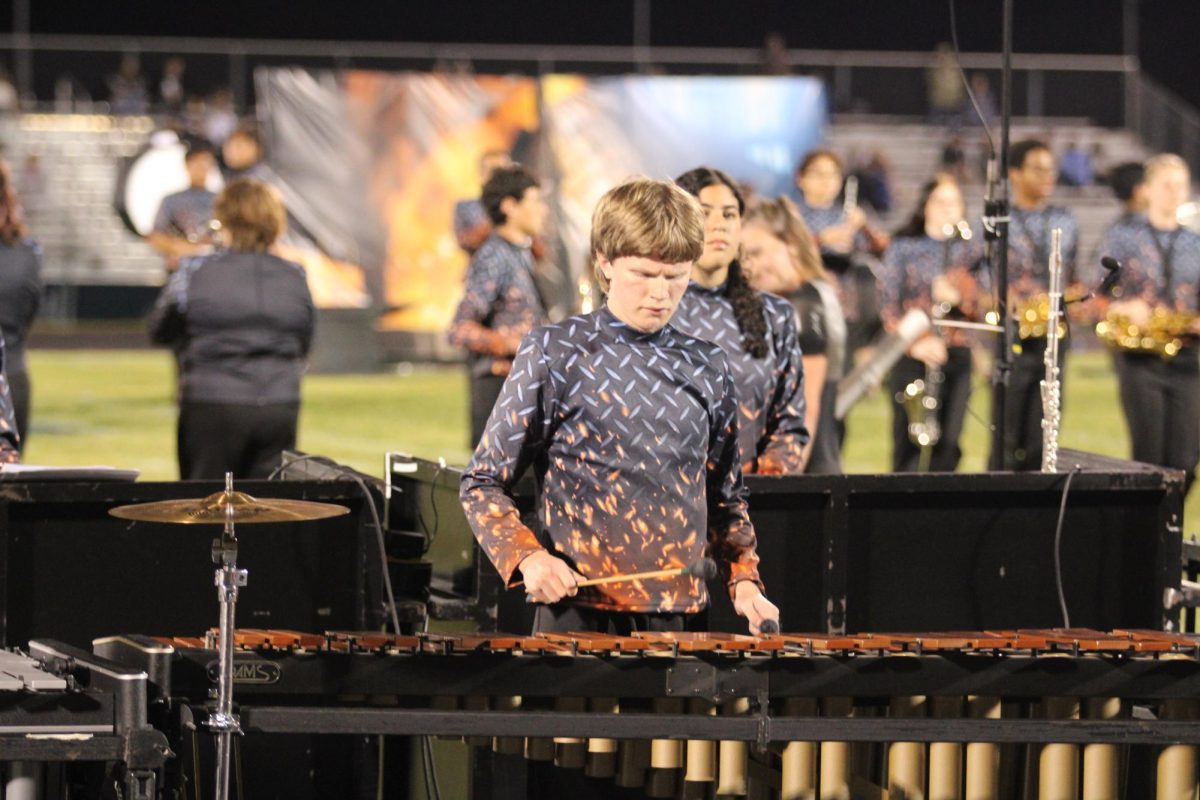 Jack Breeden plays during the show.