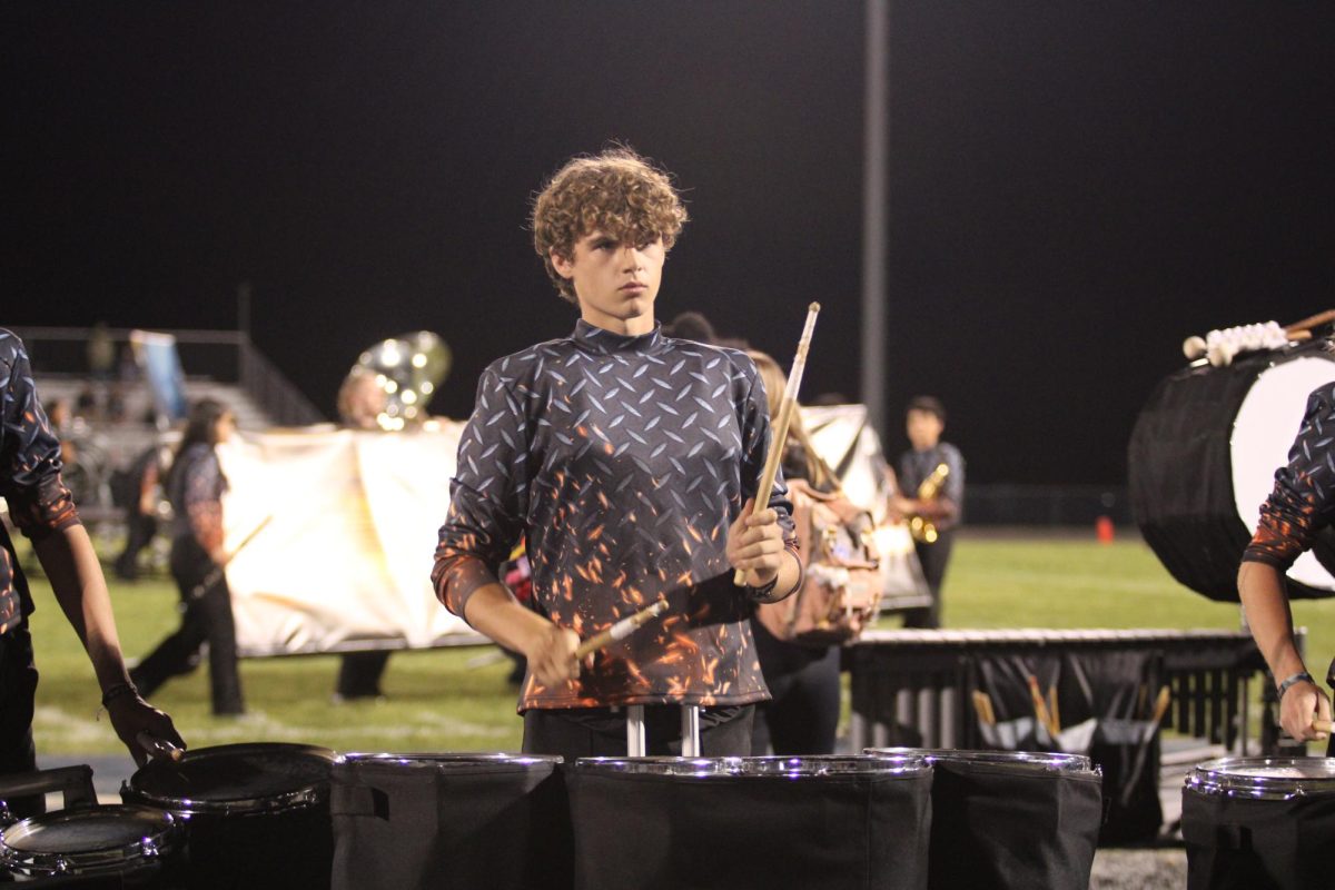 Junior Billy Perritt has a drum solo. 