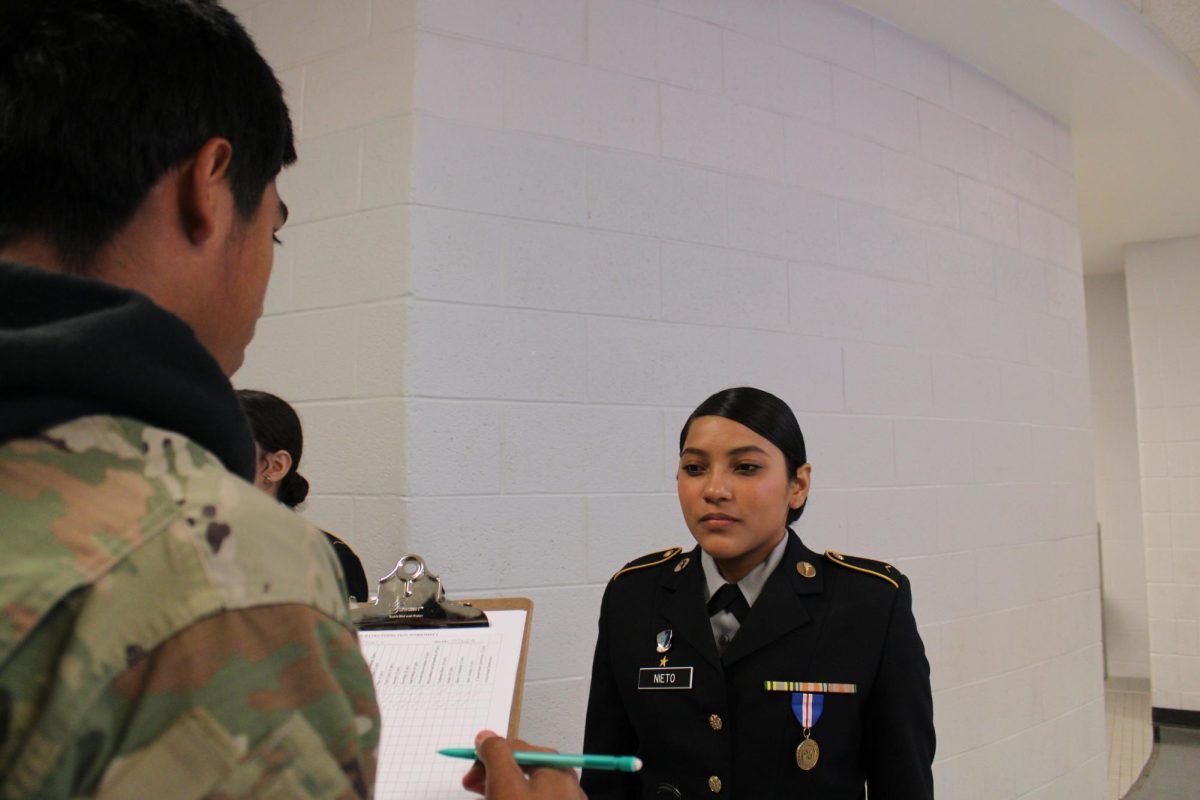 C/PVT Suany getting inspected