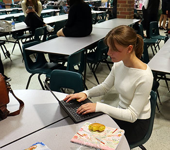 Quinn Webb prepares for her next round of congress. She plans on how to better present her bill.