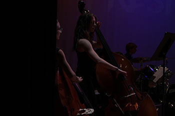 Grace and harmony enter the stage as two cellists perform wonderfully.