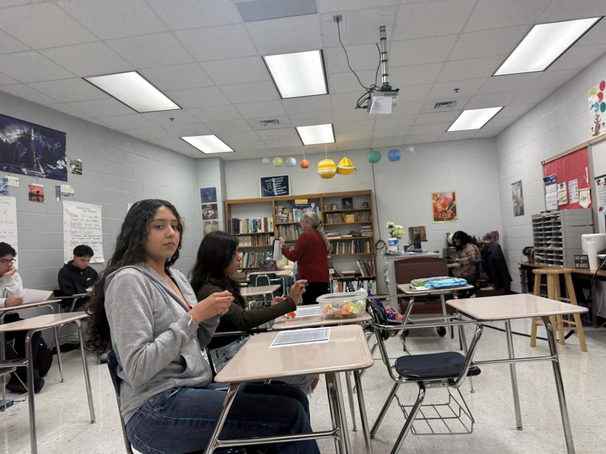 Students are eating snacks while being in the class. Having to wait for everyone to be done.