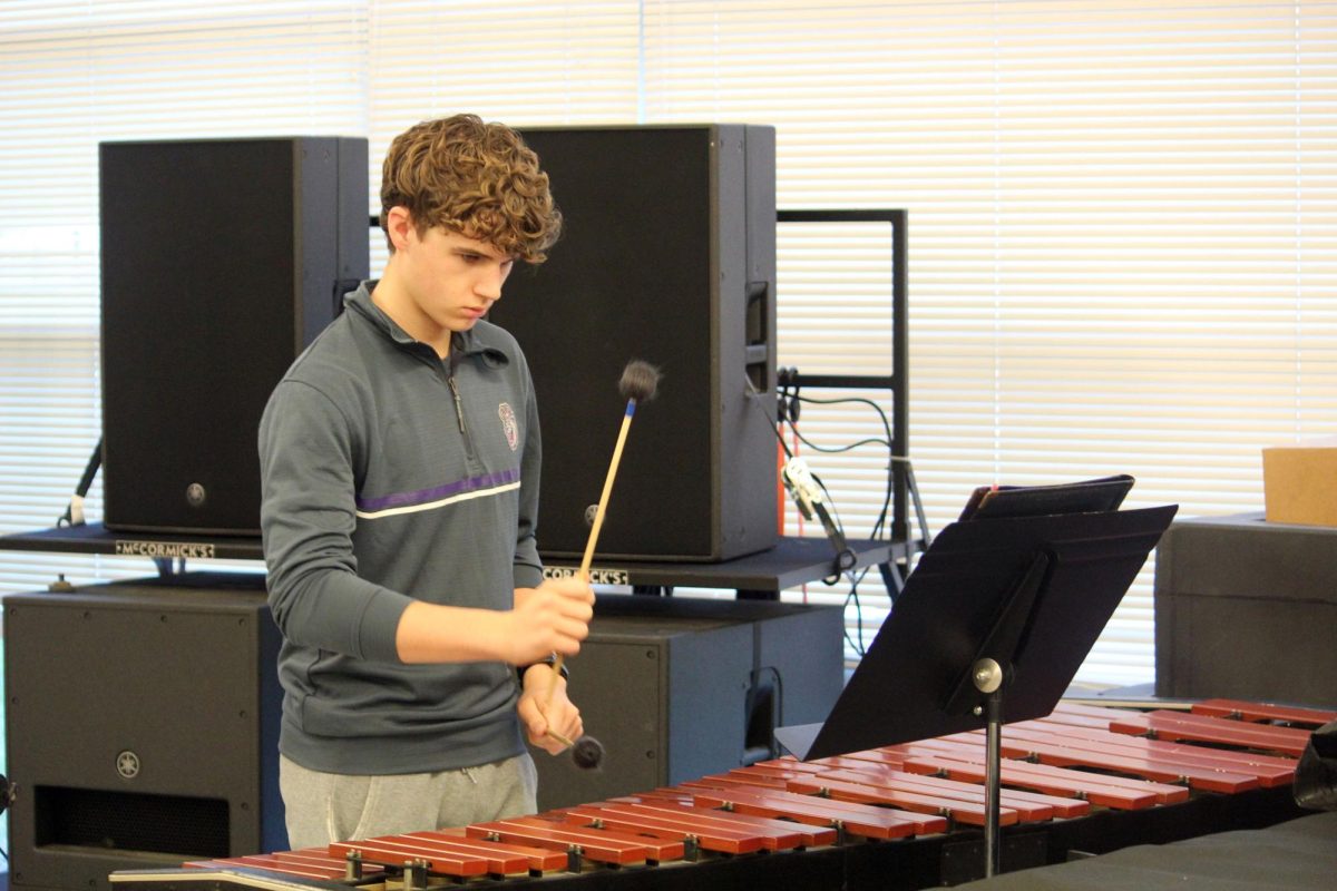 Junior Billy Perritt shows off his skills.