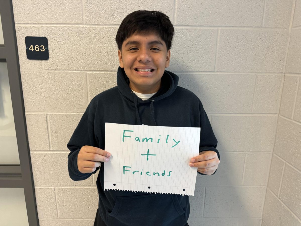 Senior Gio Sanchez-Garcia says he is thankful for friends and family.