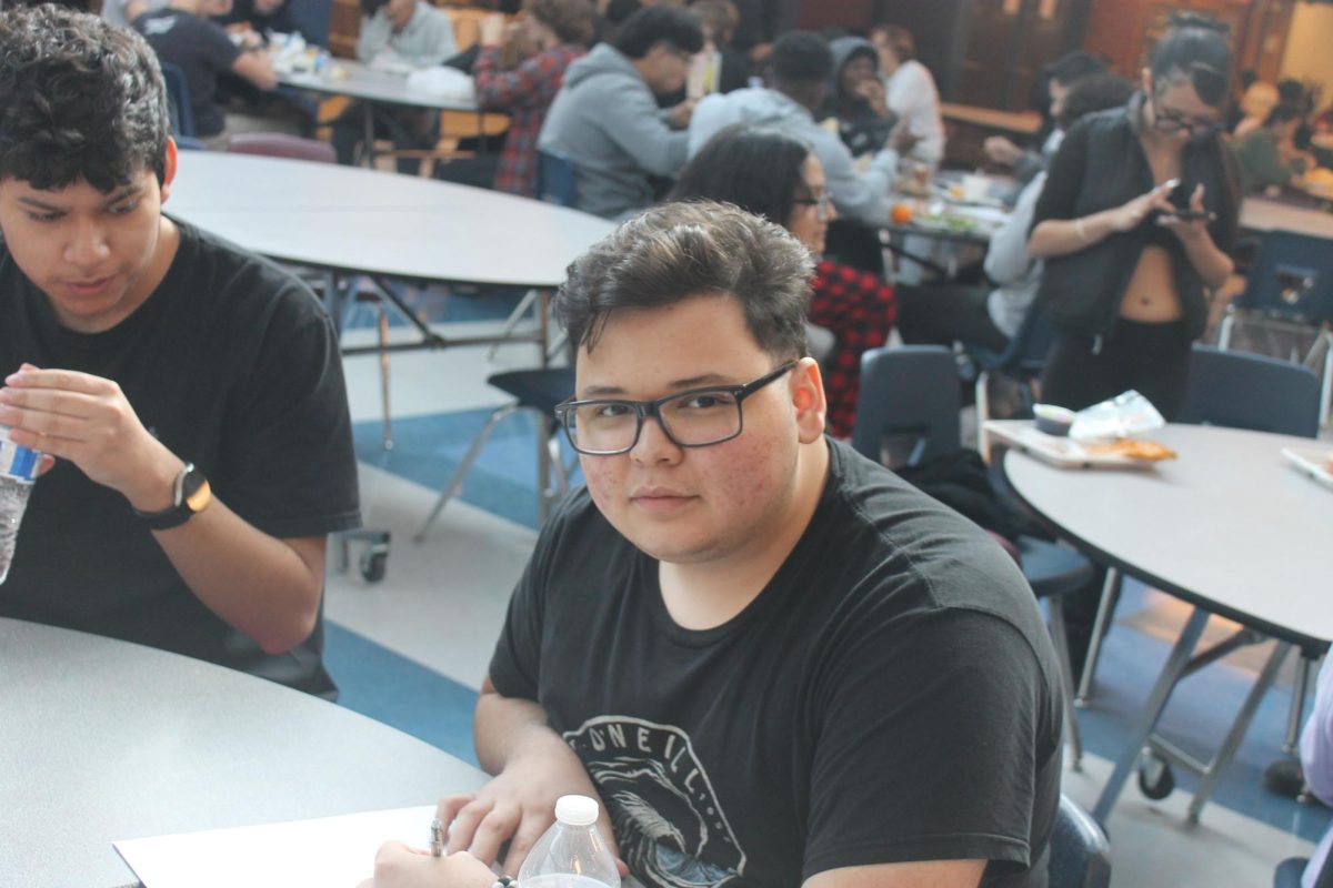 Saul Silva at lunch