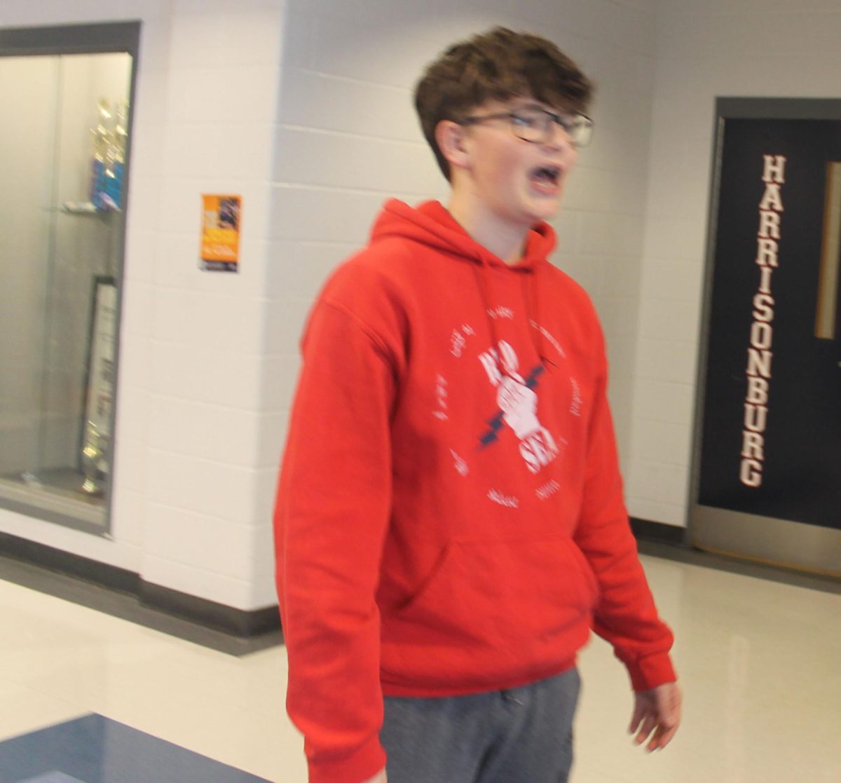 Shea Gibson talking about his favorite school food
