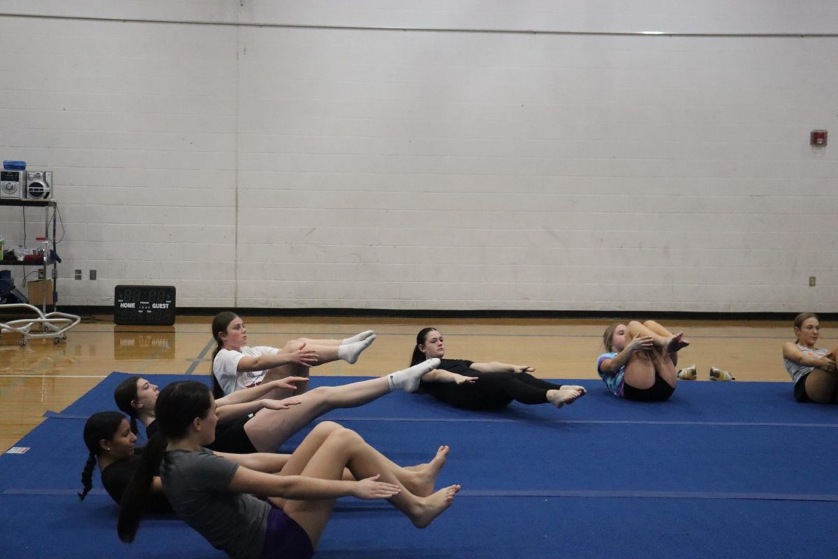 Gymnastics getting ready for a great practice.