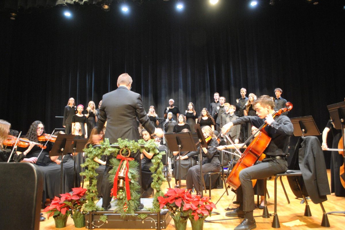 Mr. Inchek directing his orchestra.
