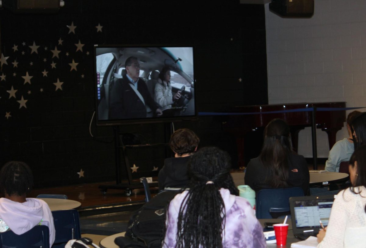 Many people came to attend the presentation for driver's education. The people were very quiet and focused throughout the presentation, leaving the school with information about driving.