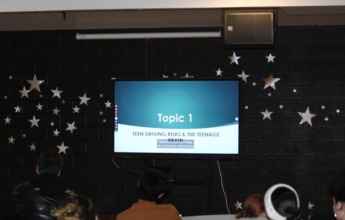 The presentation finally started, showing the first topic of driving, which consumed teen driving, and the risks that come with driving, along with the teenage brain. The topic had many particular details about teens, adding videos along the way to demonstrate the topic.