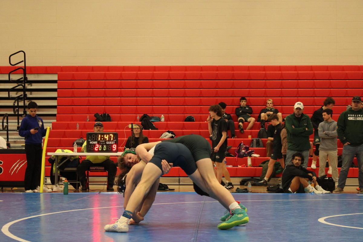 Freshman Mason George wrestling broadway