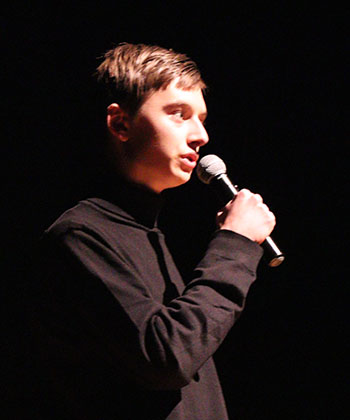 Donovan Eanes singing his song "Laudate Deus" in the style of Gregorian Chant.