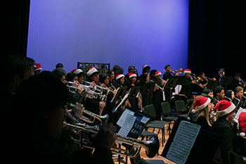Pouring their hearts into the final song, the band kids close the concert with a powerful last song.
