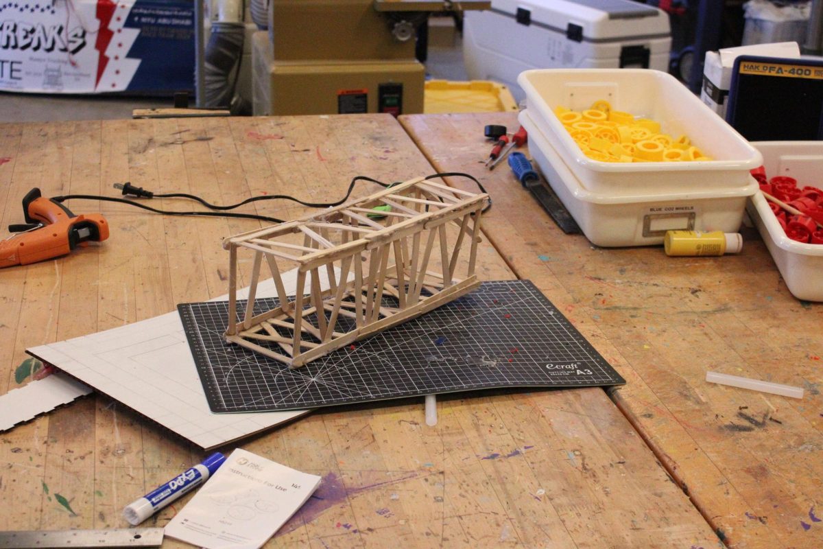 A students bridge design in the works.