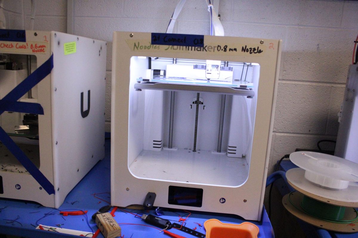 Close up of a 3D Printer in action.