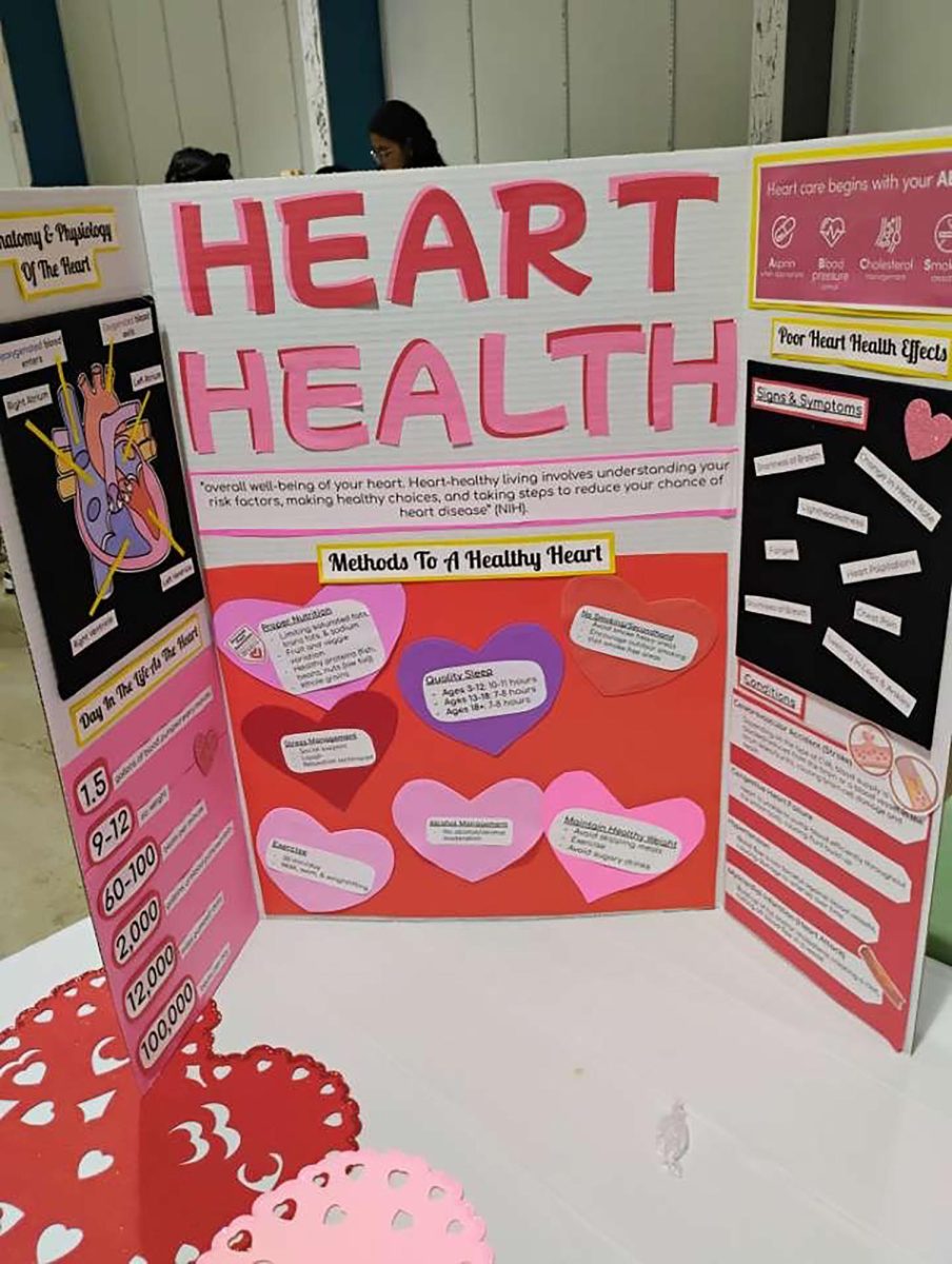 Station showing how to improve your heart health.