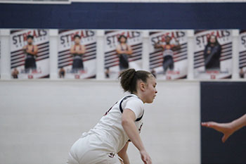 HHS varsity girls showed their amazing skills that led to their win against the united bank team.