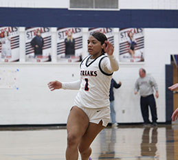 Varsity girls won against the united bank team in their last basketball game and for HHS senior night.