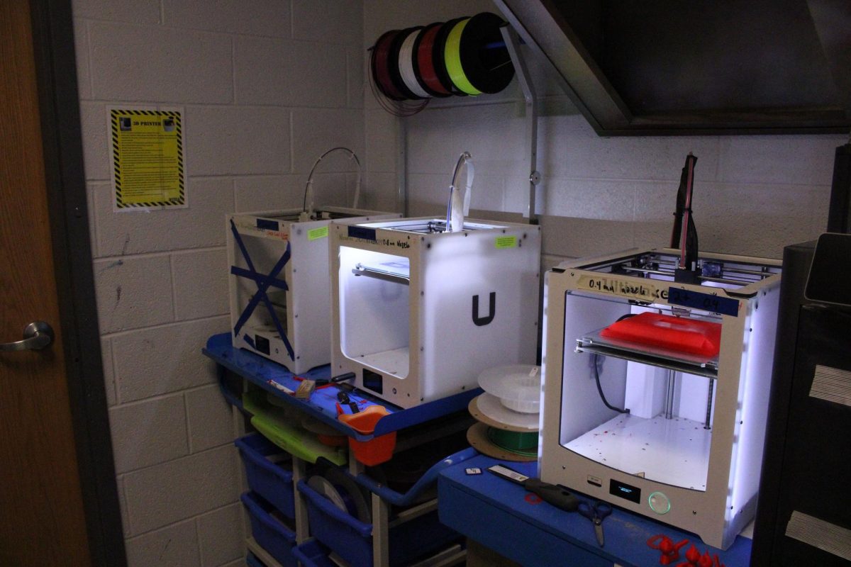 The 3D Printers used to build structures.