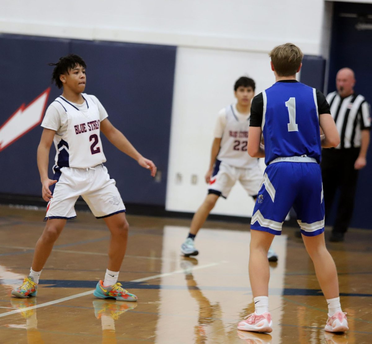 William trying to block the opponent from Rockbridge
