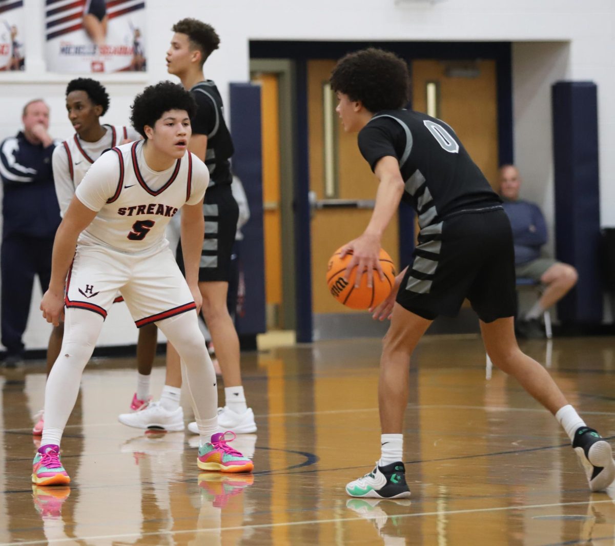 Sophomore Yandel Robles blocking the ball from Turner Ashby.