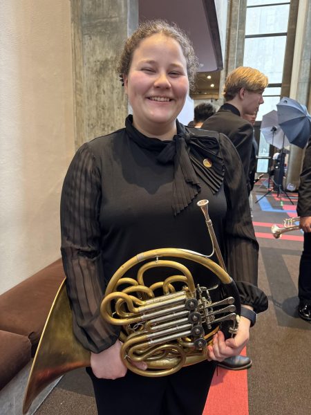 Senior Chloe Starling at the National Honor Band of America.