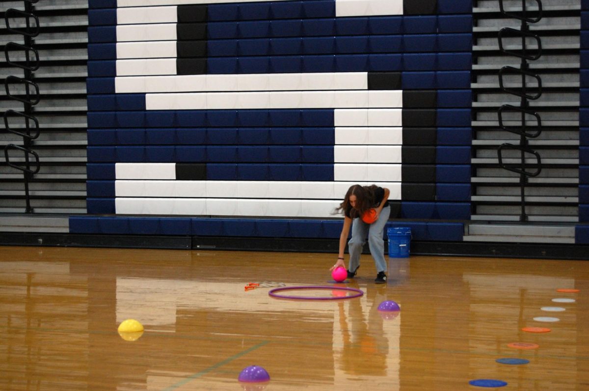 STEM student races against time to finish the obstacle course.