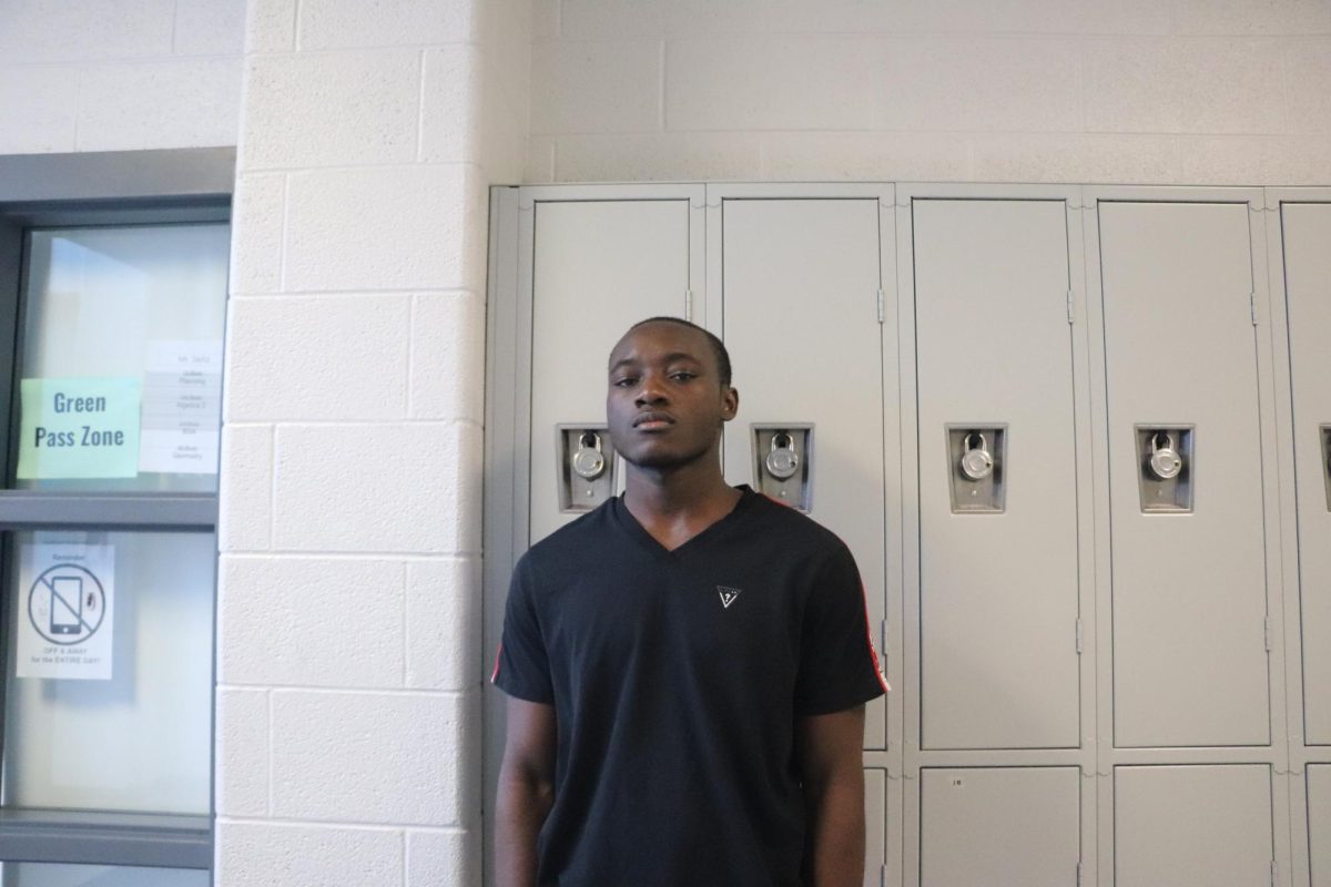 Senior Ramadhani Lebon, who enjoys weightlifting. 