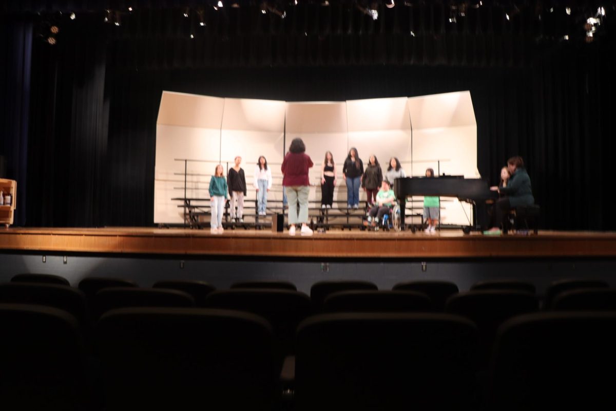 Singing a song they learned.