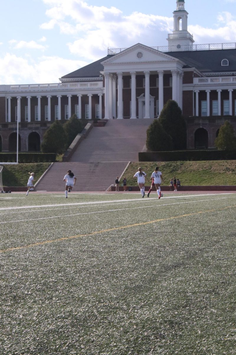 Girls chasing the ball