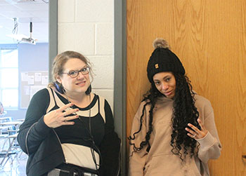 Assistant teacher and Freshman English teacher, Mrs. carey- soon to be Hertz partaking in HHS's spirit week; dress as students.