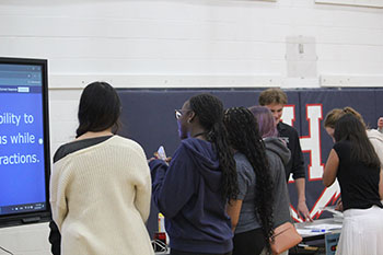 STEM academy hosts many games for students as well as learning about psychology and interesting facts about the mind with Mr. Healy at HHS.