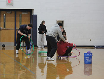 HHS students show us how fun STEMINAR night was as they were enjoying time together and socializing with each other especially during the varieties of activities being held.