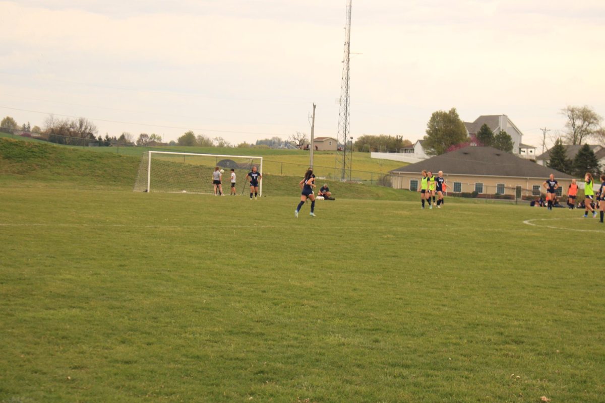 Emma rodriquez warming up her body before the game.