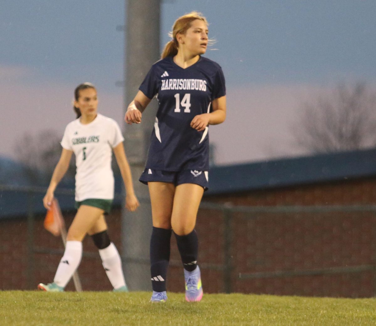 Senior Michelle Segarra watches the play