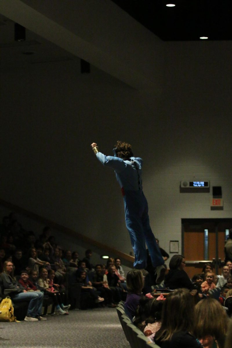 Davis Burt playing as the Genie from Aladdin. "I can give these kids a fun day and give them a memory that will last with them for a long time".