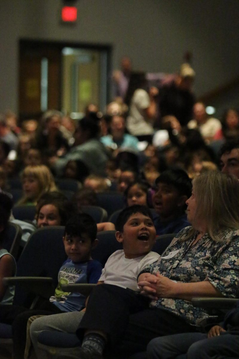 Elementary students watching the Tiny Tots performance. "I had a really fun experience".- Dominic Rodriguez.