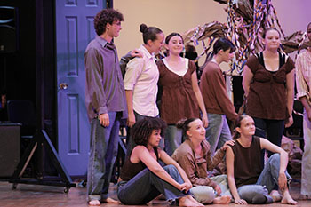 HHS fine arts students ending the night in a significant and expressive way as the show roots run deep had a deep meaning behind it.