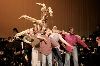 Fine art students from HHS collaborated together to make the Roots run deep show happen which touched many from the crowd wednesday night, April 16.